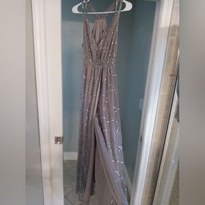 Long Gray Dress